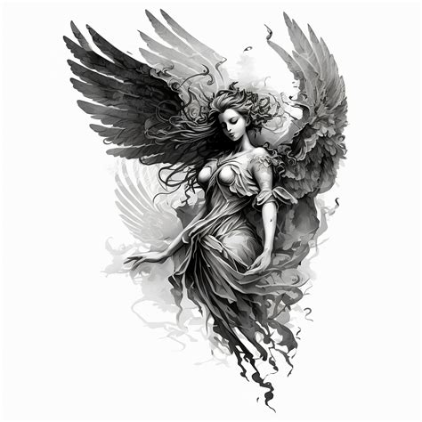 angel painting tattoo|angel tattoo ideas for females.